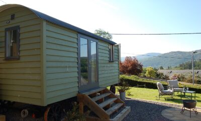 Paradwys Shepherds Hut and Sauna with Stunning Views